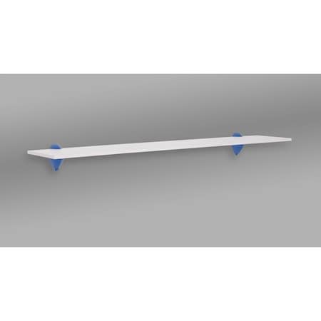 Wallscapes 36 in. Jazzy Shelf, Blue & White HSJKIT736BL